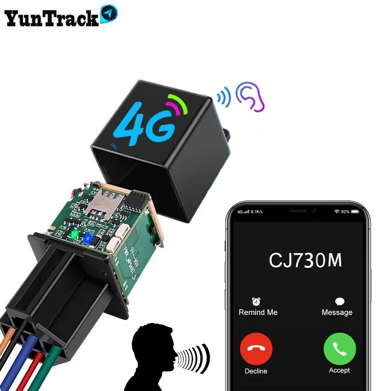 CJ730M リレー 4 グラム GPS トラッカー車オートバイロケーターカットオフオイル車両 ACC NO オフモニターレッカー移動 SMS 通話アラーム追跡