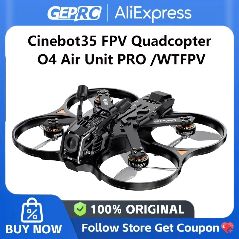 GEPRC 新しい Cinebot35 FPV クワッドコプター O4 エアユニット PRO/WTFPV SPEEDX2 2105.5 2450KV テイカー H743 RC フリースタイル ドローン