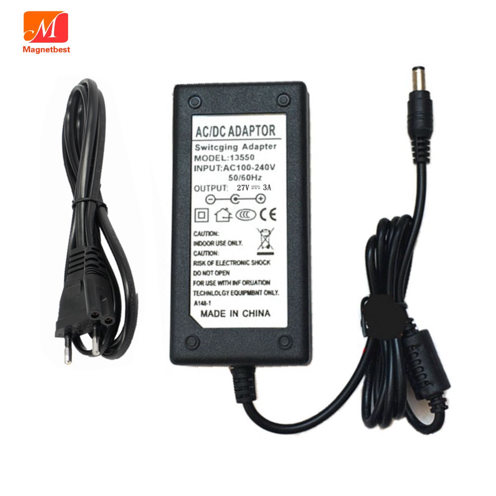 27V 2.5A 3A 27 ボルトアダプタ充電器 AC DC トランススイッチング EU 米国 AU 英国ケーブルコード電源 5.5*2.5 ミリメートルコンバータ