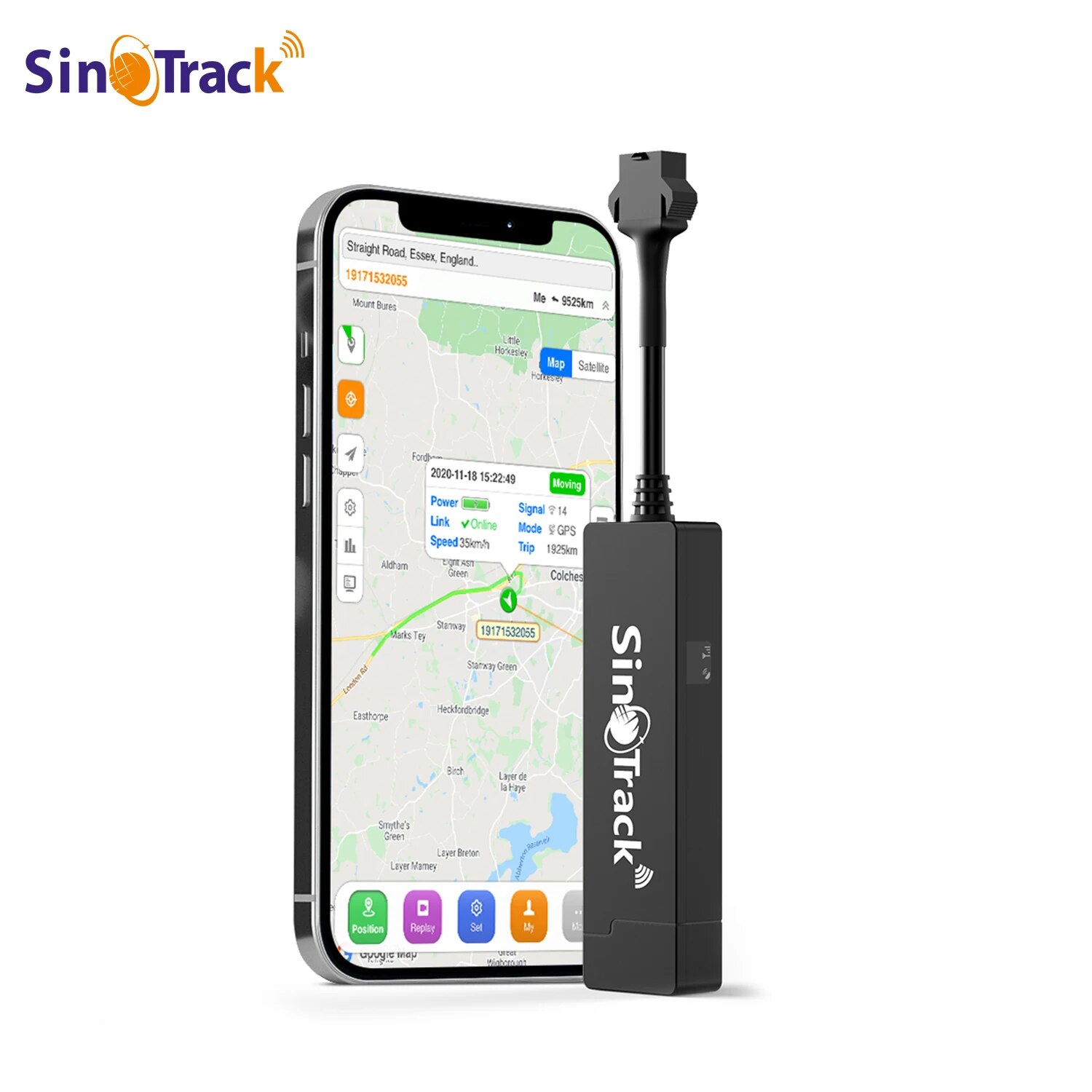 SinoTrack GPS トラッカー GSM GPRS 車両追跡デバイス モニター ロケーター リモコン ST-901A オートバイ用 無料アプリ付き