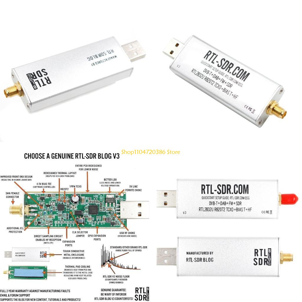 K0EA コミュニティが開発した Rtl-Sdr ブログ R820T2 RTL2832U (500 Khz ～ 1.75 Ghz)