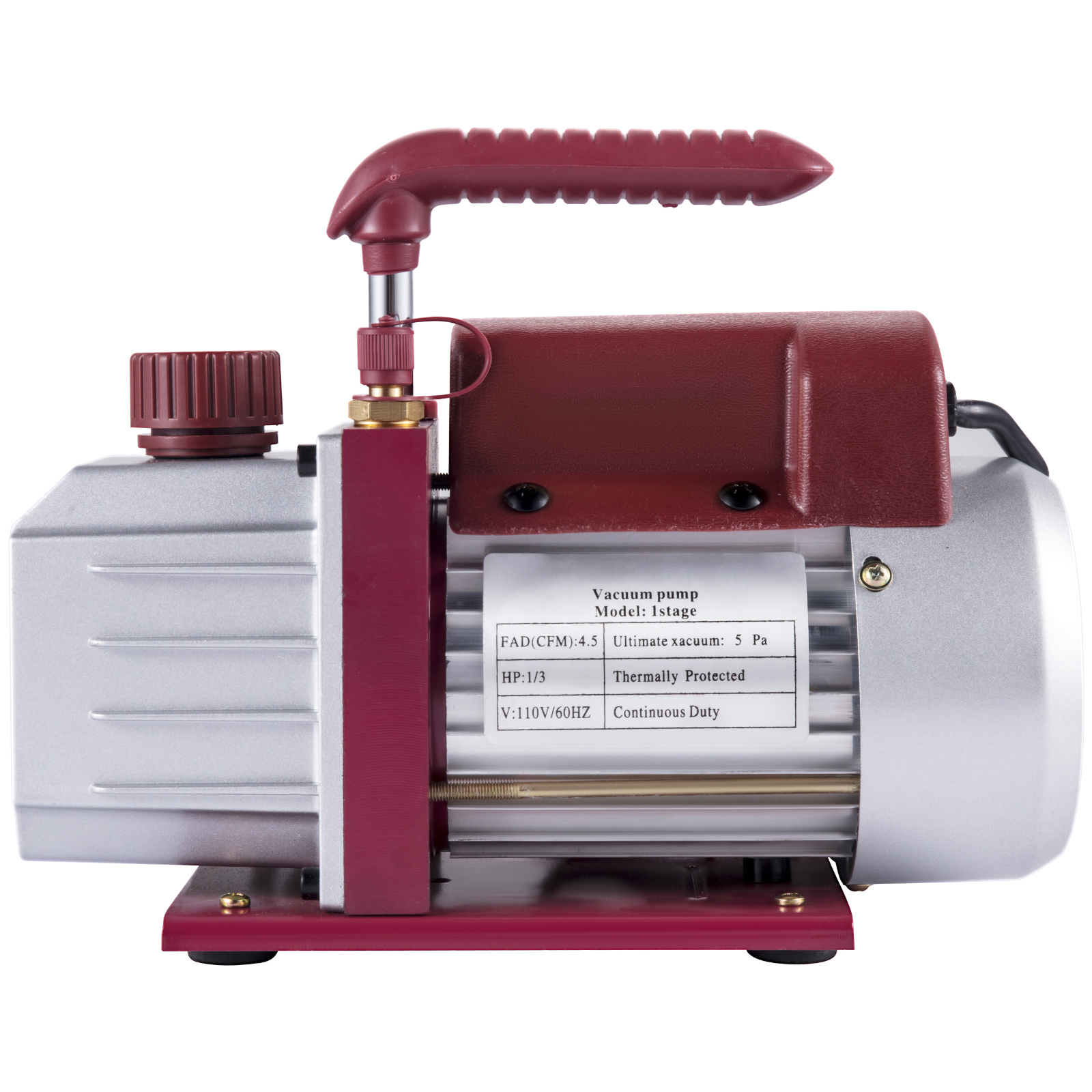 SucceBuy 4.5CFM 1/3HP HVAC 冷媒真空ポンプ冷凍一段セット家庭用エアコン真空包装用