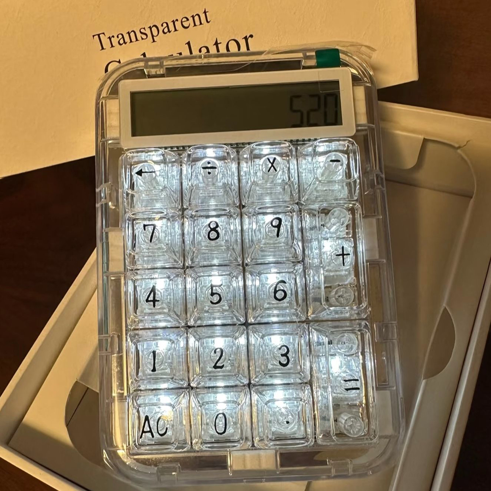 新しいクリエイティブ電卓透明ラップトップタブレットユニバーサル外部キーパッド多機能オフィス電卓ボーイフレンドへのギフト