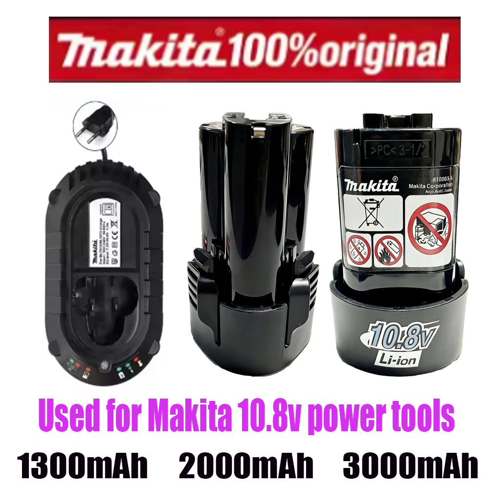 100% 新しい 2026 オリジナルマキタ 10.8V 2.0Ah リチウムイオンバッテリー交換 BL1013 BL1020 BL1030 電動工具 TD090D