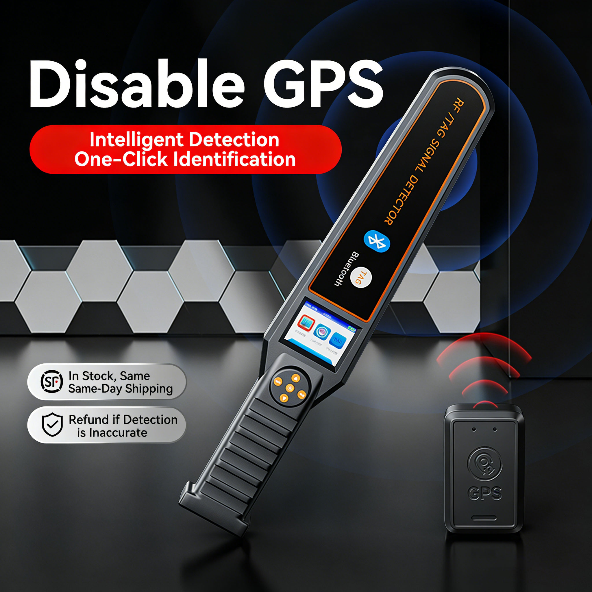 Portable RF/TAG Bluetooth Wireless GPS Tracker Signal Detector DS828 Spy Tool Bugs Device Scanner bluetooth wifi Signal Detect