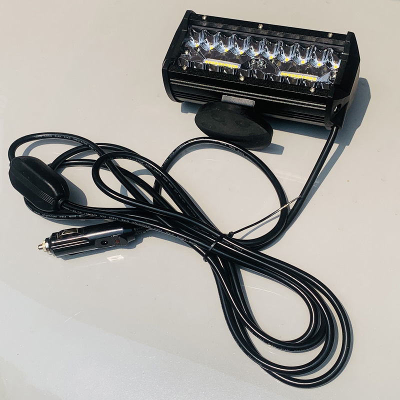 オフロード車 LED ライトバー 12v-24v シガーライター電源ランプポータブル磁気 LED 懐中電灯用マグネット付き車ボートヨット