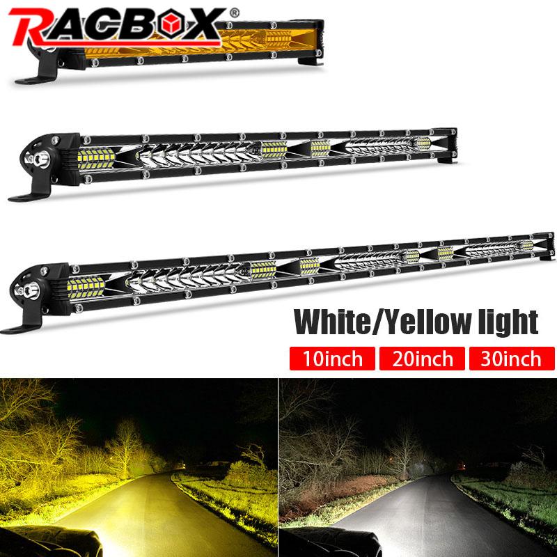 Ultra Slim 10'' 20'' 30'' led light bar 12V 24V Led Bar Combo Spot Flood Driving work Light for Jeep Trucks Tractor off road 4x4