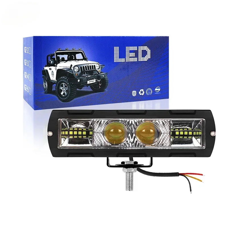 Led スポットライトオフロード車両修正補助 40 ワットハイパワースポットライトフロントライトオートバイ遠ロービームライト 12-80V