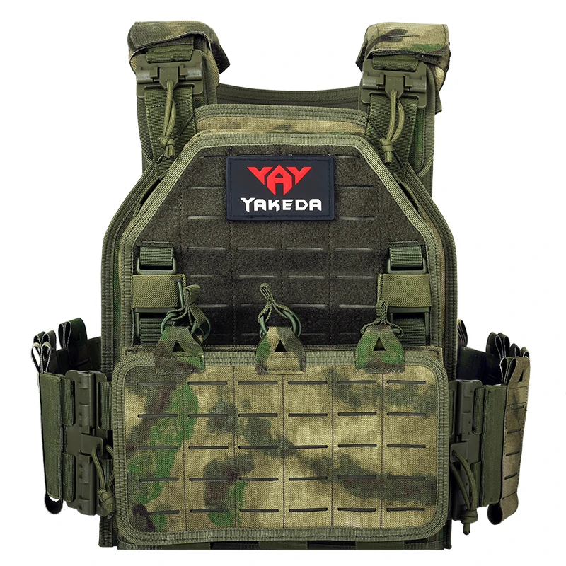 Yakeda 戦術装備ファーストリリース屋外トレーニング Chalecos Molle 迷彩ボディ保護プレートキャリアタクティカルベスト