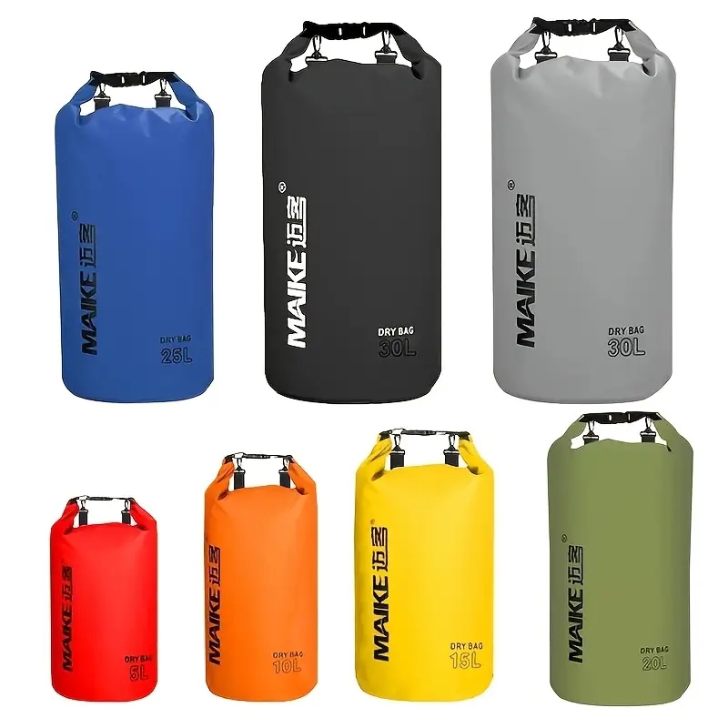 Maike ドライバッグ防水バッグ女性男性 5L/10L/15L 水泳ラフティングカヤック川トレッキング防水ドライバッグバックパック