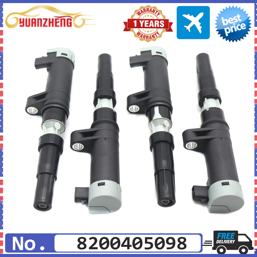 NEW 7700875000 High Performance Ignition Coil Kit For Renault Avantime Clio Laguna Megane Grand Megane Scenic Espace Kangoo