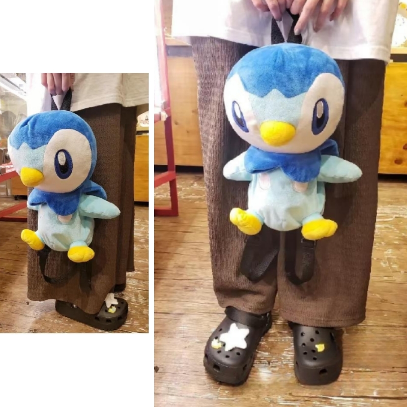 かわいいポッチャマバックパック素敵なぬいぐるみアニメポッチャマぬいぐるみバッグ通学コスプレ小道具クリスマスギフト子供のための女の子男の子高品質