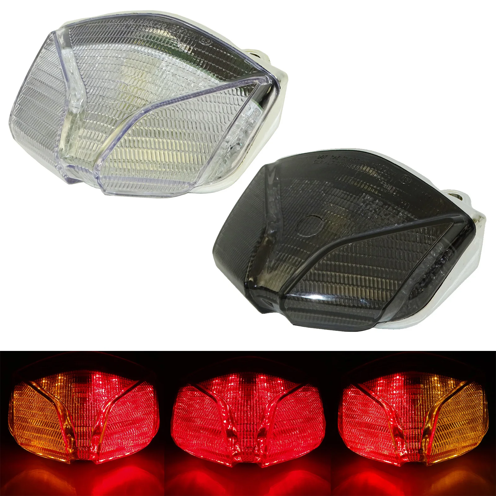 QMSTART レーシング E マーク LED 統合テールブレーキターンシグナルライト MV アグスタ Brutale 750 910 989 1078 、 F4 750S 1000 1999-2009