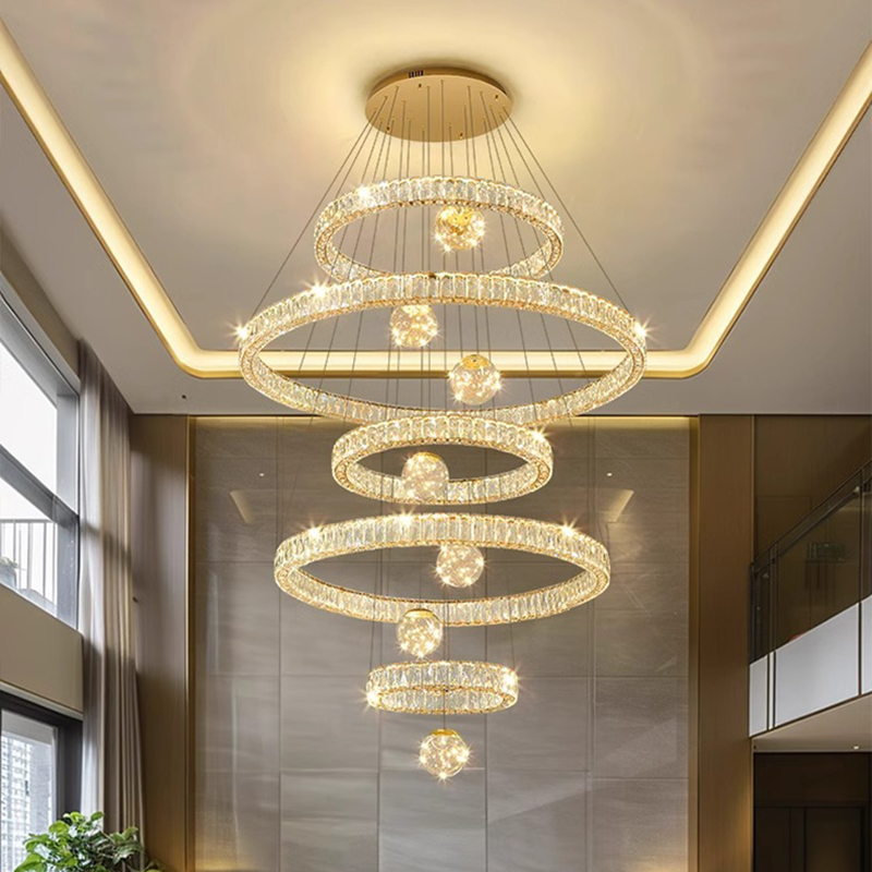 現代の家の装飾 LED ライトペンダントライトランプ forstaircase リビングルーム用シャンデリア吊り下げライト屋内照明