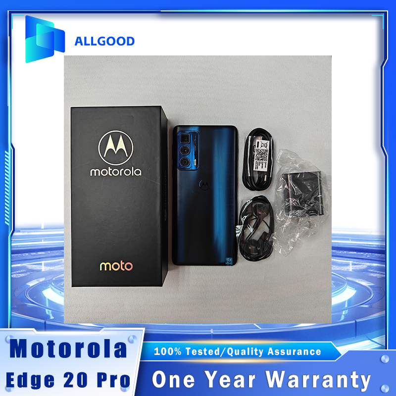 オリジナル Motorola Moto Edge 20 Pro 5G 6.7 "144Hz OLED 108MP カメラ 50X ペリスコープズーム Snapdragon 870 12GB 256GB スマートフォン