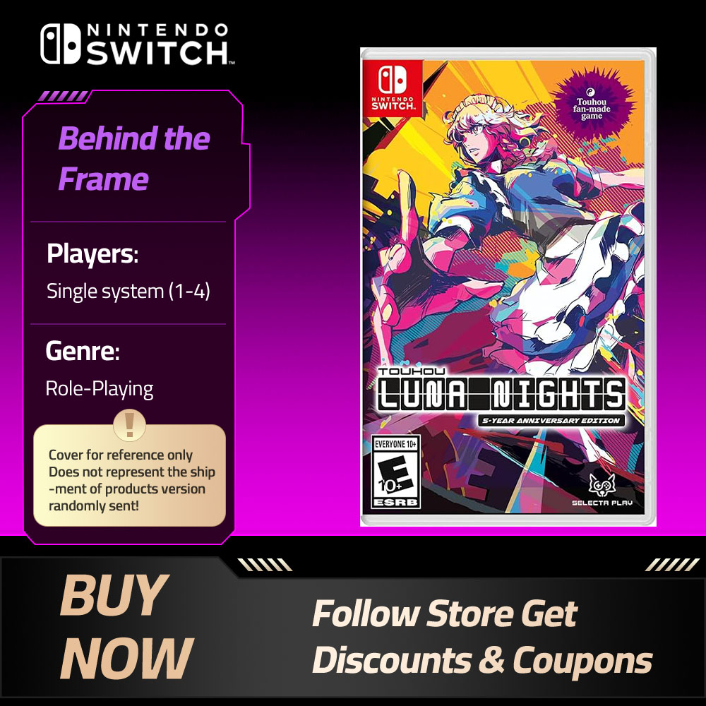 Touhou Luna Nights - Nintendo Switch ゲームカードゲームカートリッジ物理カードサポート TV テーブルトップハンドヘルドモード