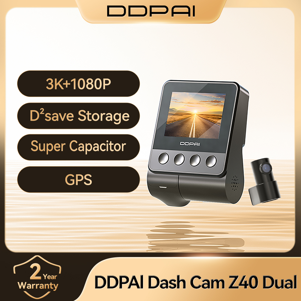 DDPAI Z40 ダッシュカム 車カメラレコーダー Sony IMX335 1944P HD ビデオ GPS 追跡 360 回転 Wifi DVR 24H パーキングプロテクター