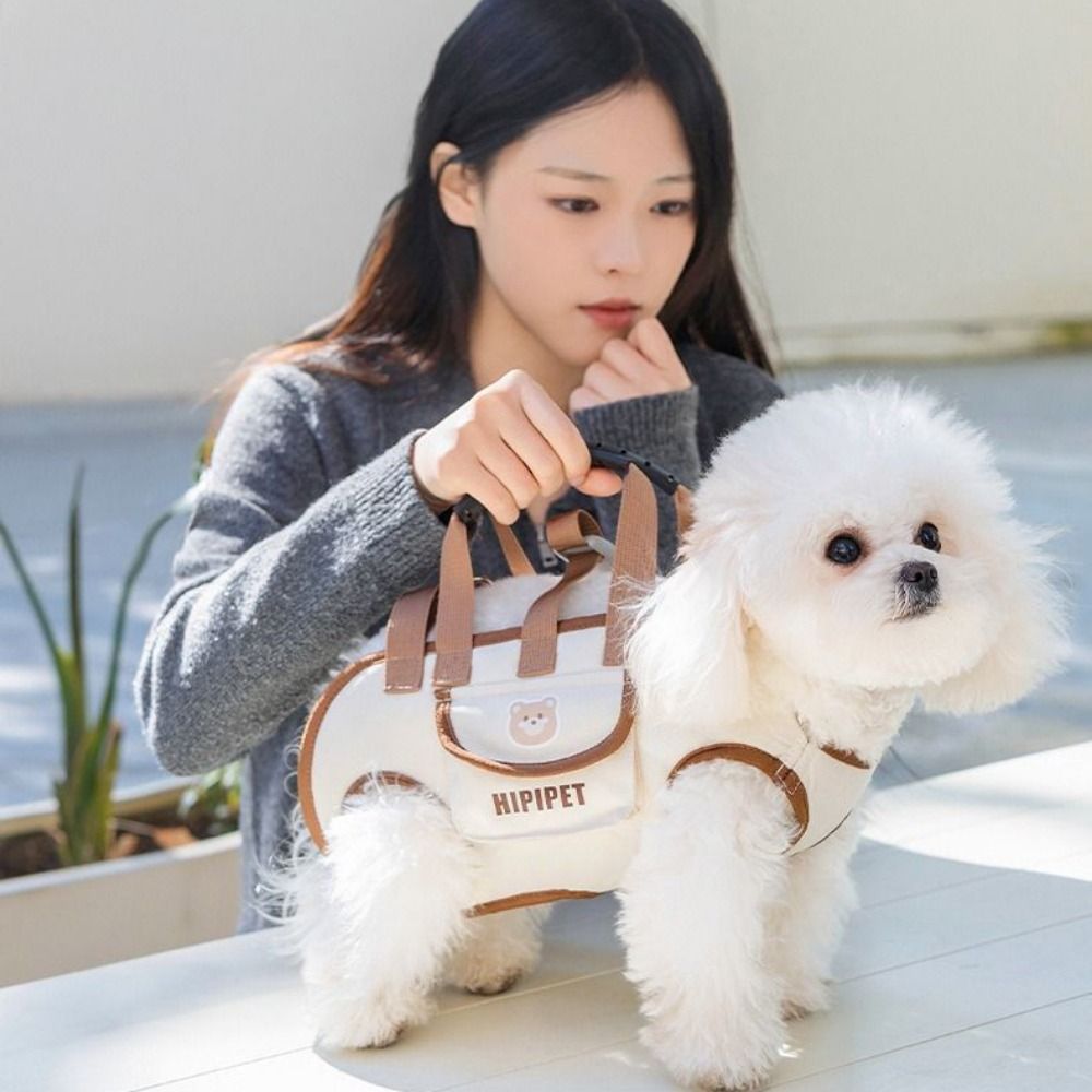 ポータブルダブルショルダー犬キャリアバックパック通気性洗えるペットストラップアーティファクト調節可能な犬の外出バッグ旅行