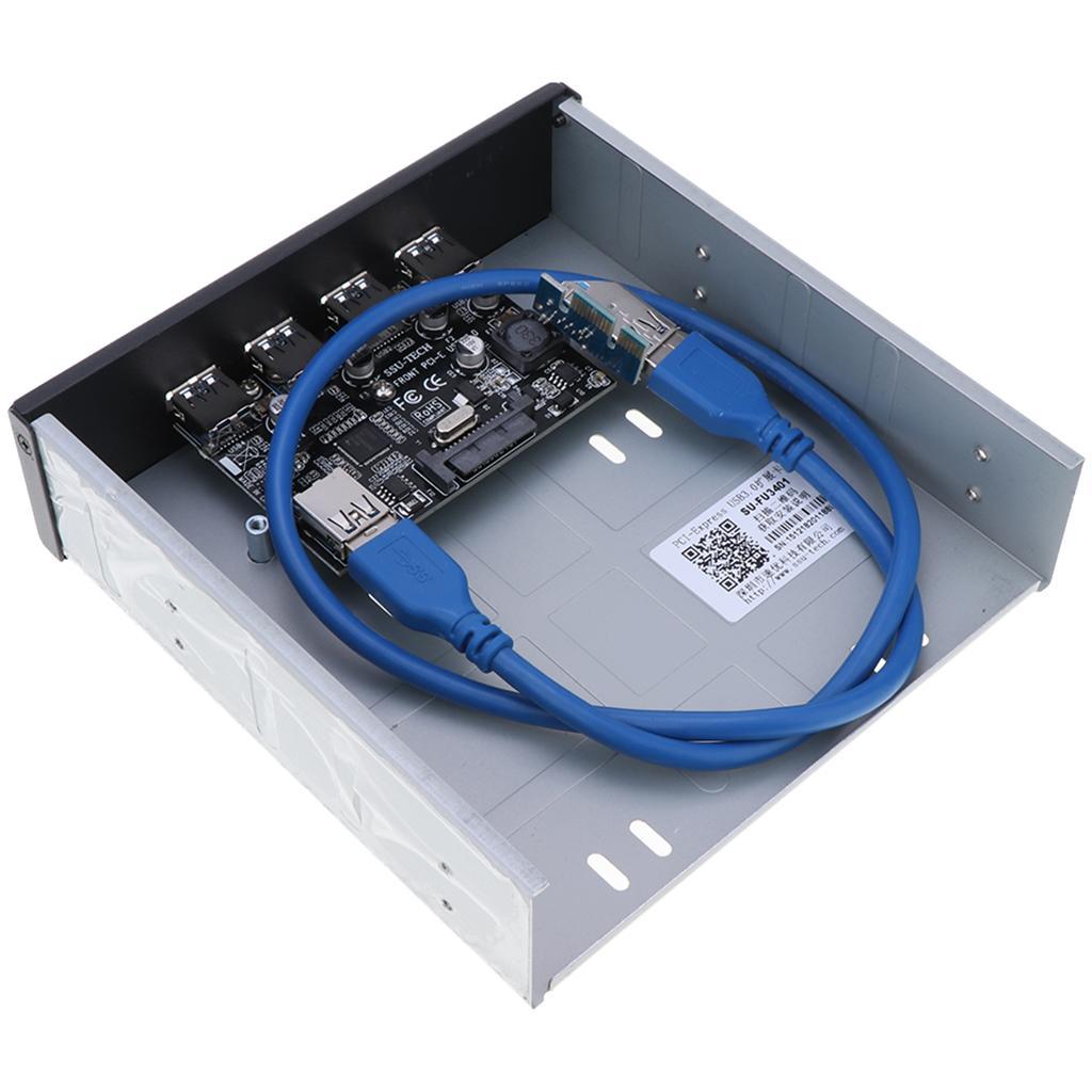 USB 3.0 PCI Express拡張カード 4ポートライザーアダプター（電源コネクタ付き、産業用PC向け）