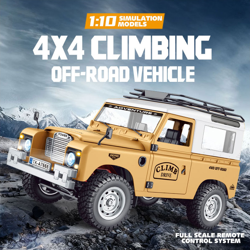 SG1009 ディフェンダー 1:10 フルプロポーションオフロードクライミングカー 2.4 グラムリモートコントロール 4WD ピックアップトラック車モデル大人の誕生日プレゼント