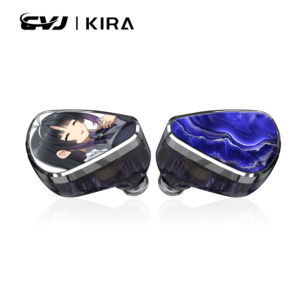 CVJ KIRA インイヤーモニター 10 ミリメートルダイナミックドライバーイヤホン HIFI ストランド銀メッキ編組ケーブル IEM 3.5 ミリメートル/4.4 ミリメートル/タイプ c オプション