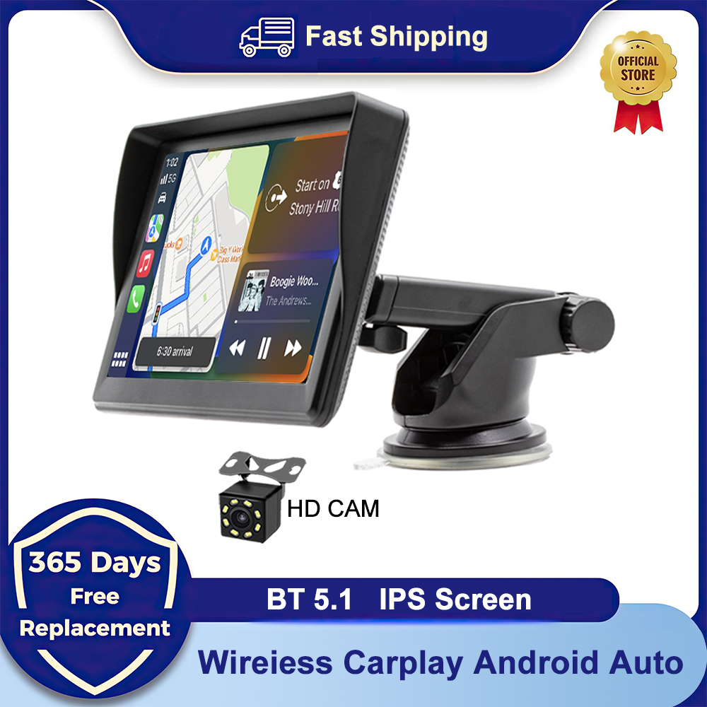 IPS 7 インチポータブル WIFI ワイヤレス Carplay Android 自動車カーラジオマルチメディアビデオプレーヤー反転カメラ Apple または Android