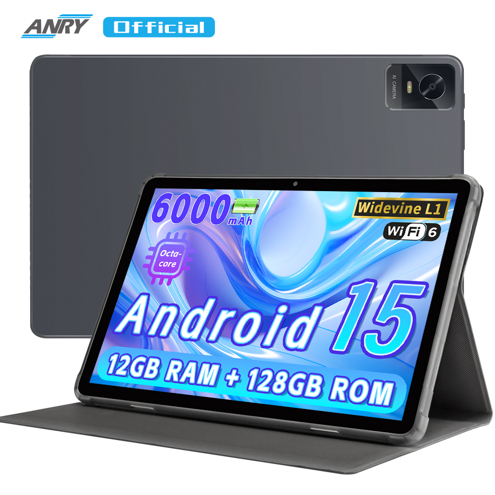 Paitanry Y40 10.1 インチ Android 15 タブレット 12GB RAM 128GB ROM オクタコアプロセッサ 6000mAh デュアル Wifi Google Play ゲームタブレット PC