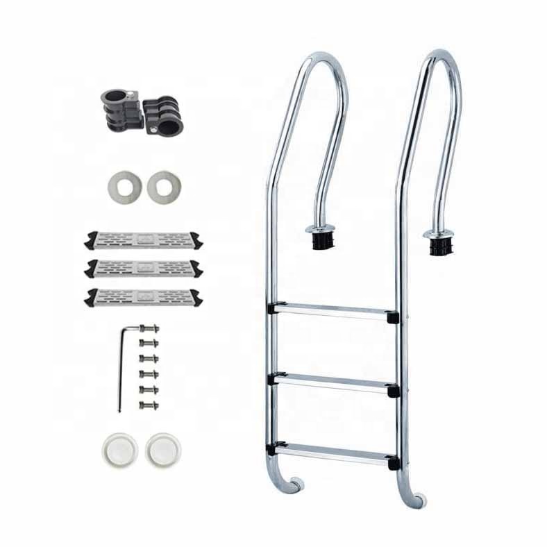 Custom Stainless Steel Swimming Pool Used Plastic Stairs Ladder Steps