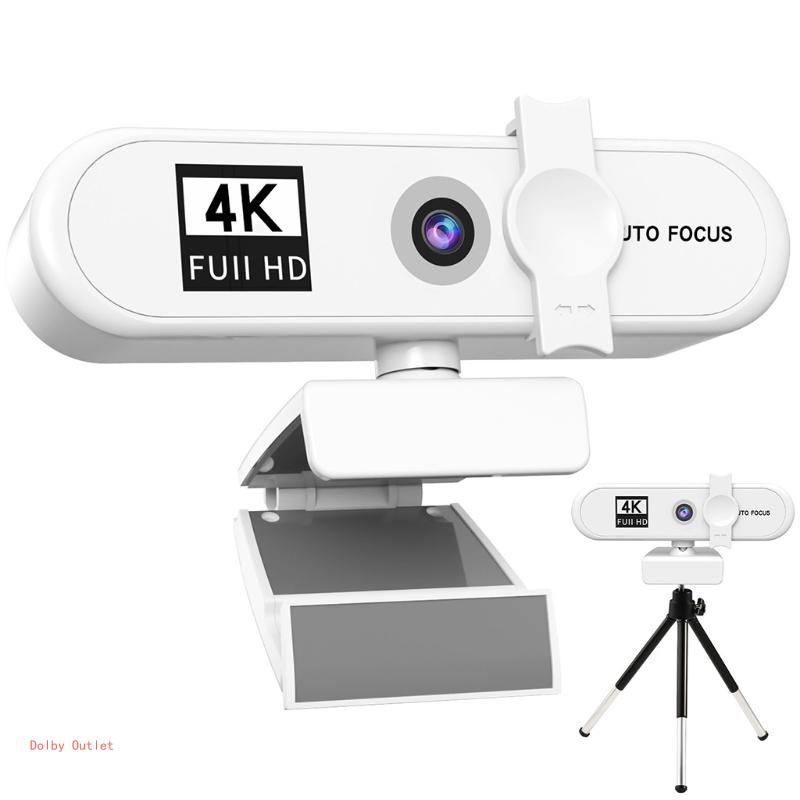 4K HDウェブカメラオートフォーカス会議PCライブブロードキャストウェブカメラUSBウェブカメラオフィス集会所マイク付き1080P HDウェブカメラ