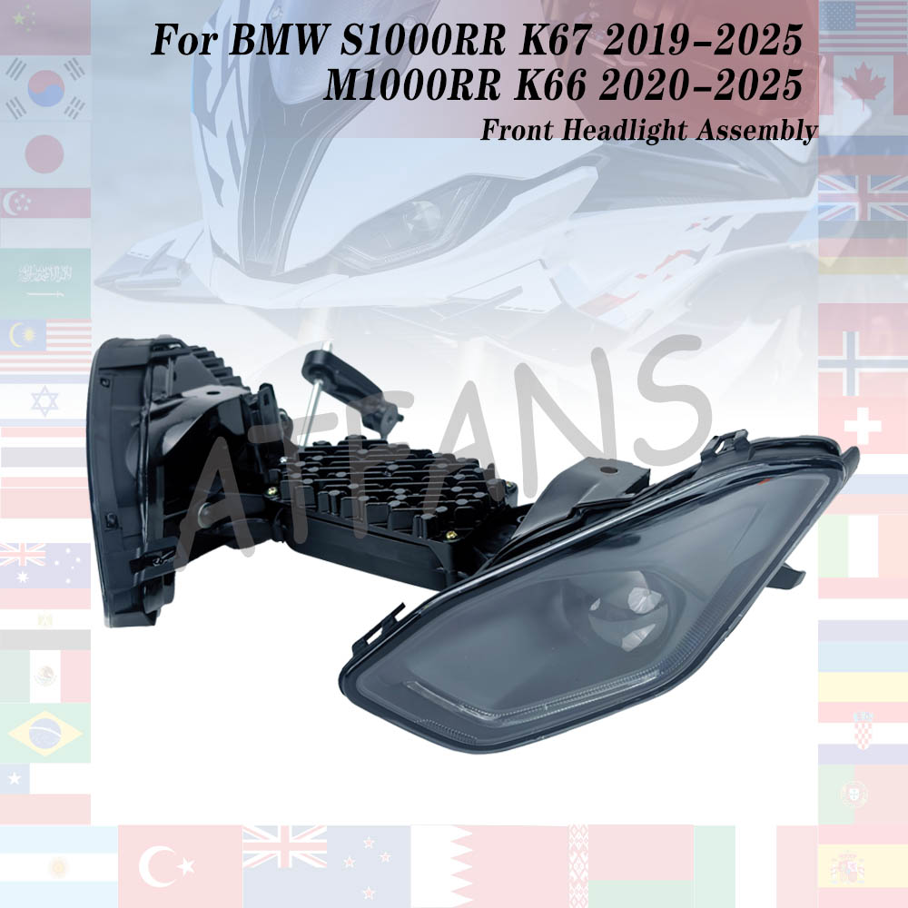 Bmw S1000RR K67 2019-2025 S 1000 RR 2020 2022 2023 2024/M1000RR K66 2020-2025 オートバイフロントヘッドライトヘッドランプアセンブリ