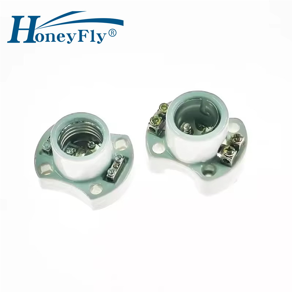 HoneyFly 2 個マリンナビゲーションランプホルダー B22 E27 220V 4A 793504 793505 セラミックコネクタベースアダプタ照明アクセサリー