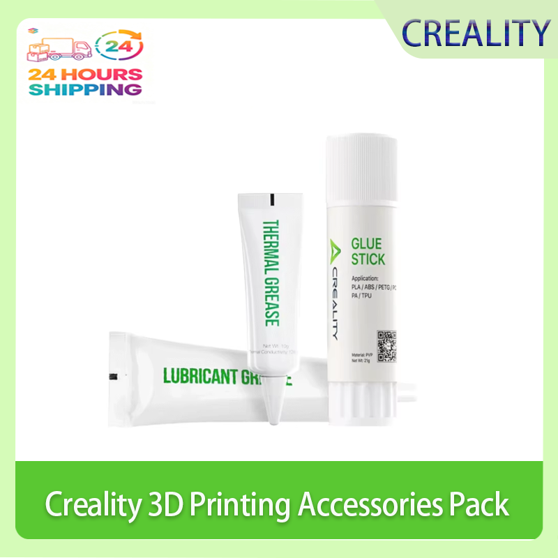 Creality 3D 印刷アクセサリーパック接着剤スティックサーマルグリース潤滑剤グリースを 1 つのパッケージにまとめた PLA PETG 3D プリンター部品用