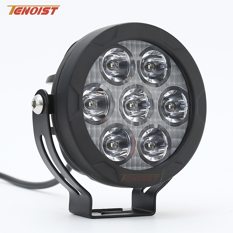 4.5 インチ超高輝度 LED 白黄色ワークヘッドフォグランプオートバイオフロードトラックバス ATV UTV 12-80V DC
