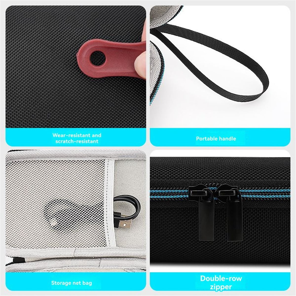 Electric Air Duster Air Blower Portable Waterproof EVA Bag for WOLFBOX MF100&JUFINX Fan Storage Bag