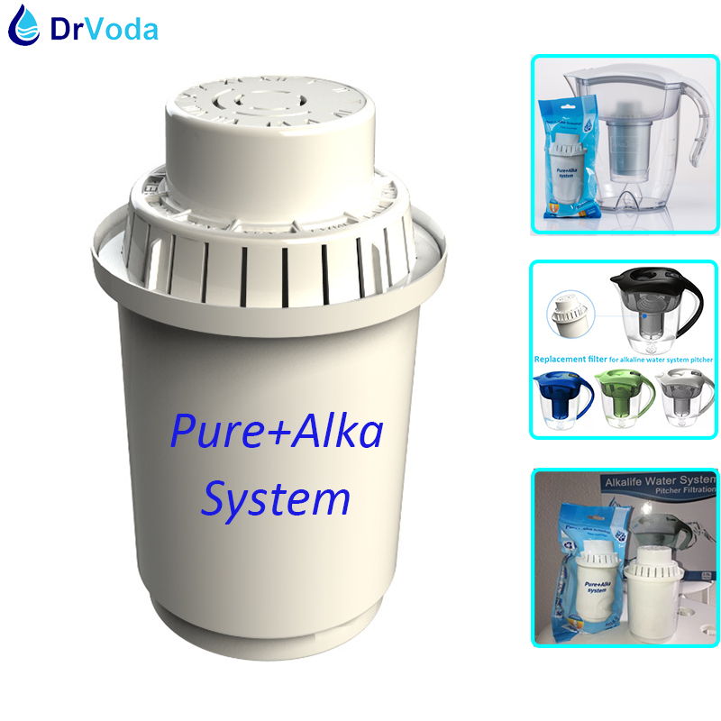 オリジナルピュアアルカシステムミネラルアルカリイオナイザー交換フィルターカートリッジ AlkaDrops 水濾過浄水器ピッチャー用