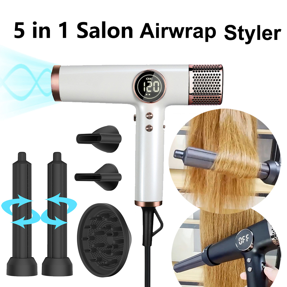 110000RPM プロフェッショナルヘアドライヤーブラシレスマイナスイオンブロードライヤー 1800 ワット強力な低ノイズ 5 で 1 サロンヘアエアラップスタイラー