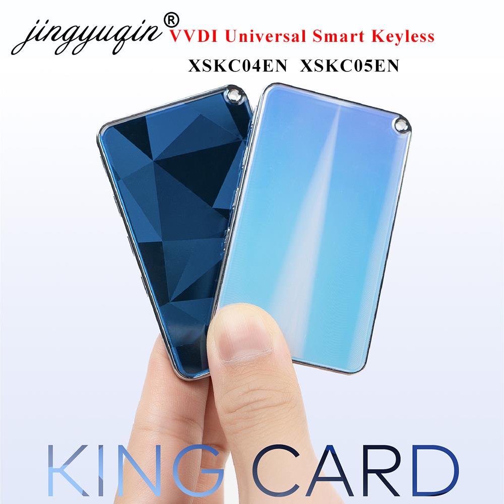 Jingyuqin XSKC04EN XSKC05EN VVDI ユニバーサルスマート車のキーキーレスゴーリモート Xhorse キーミニ種類カード Fob 制御