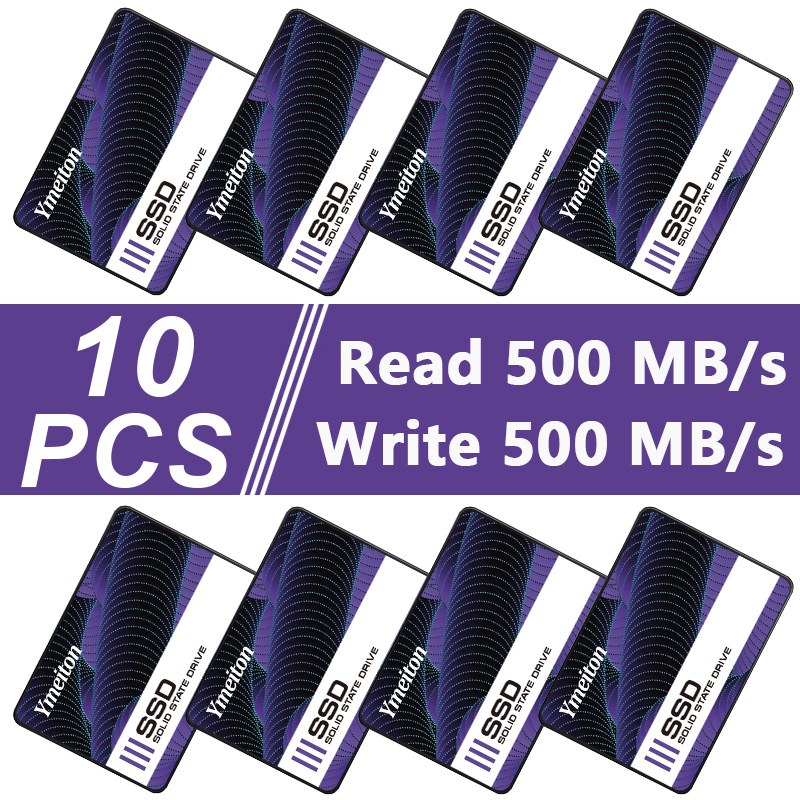 Ymeiton 10 個 SSD ソリッドステートドライブ 256 ギガバイト 512 ギガバイト 1 テラバイト SSD SATA SATA3 2.5 インチ内部 120 ギガバイト 128 ギガバイト 240 ギガバイトのラップトップデスクトップ PC ロット