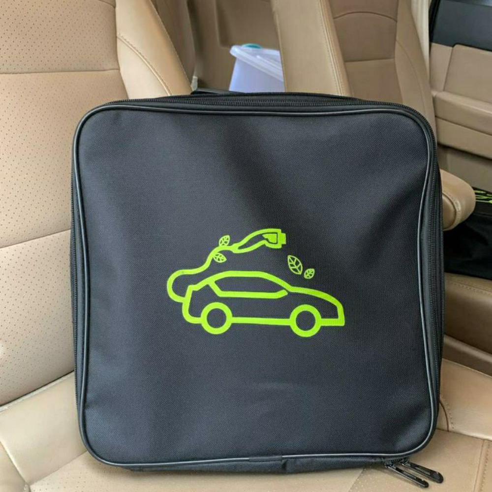 Teschev EV 充電器バッグ タイプ 2 充電ケーブルとタイプ 1 ポータブル充電器用 難燃性防水収納バッグ IP55