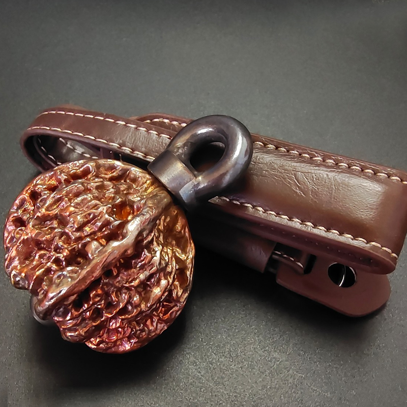 紫銅骨花鎧破壊ハンマーアクセサリー屋外ポータブル EDC ハンマーヘッド車の窓破壊防御ツール