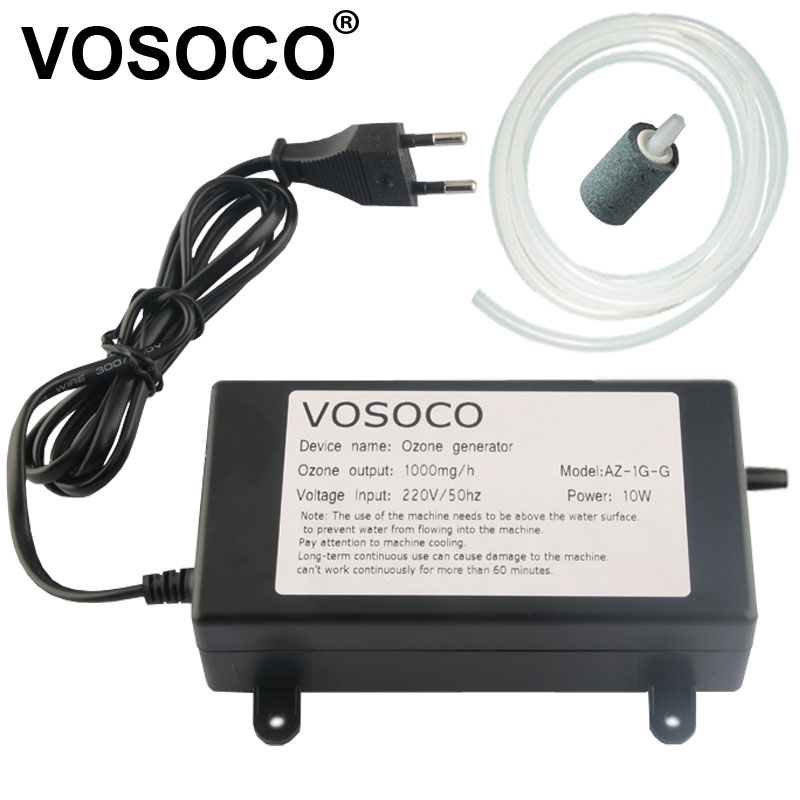 VOSOCO 1000mg オゾン発生器オゾン発生器水空気清浄機クリーナー果物野菜肉クリーンキッチントイレ消臭 220V 110V