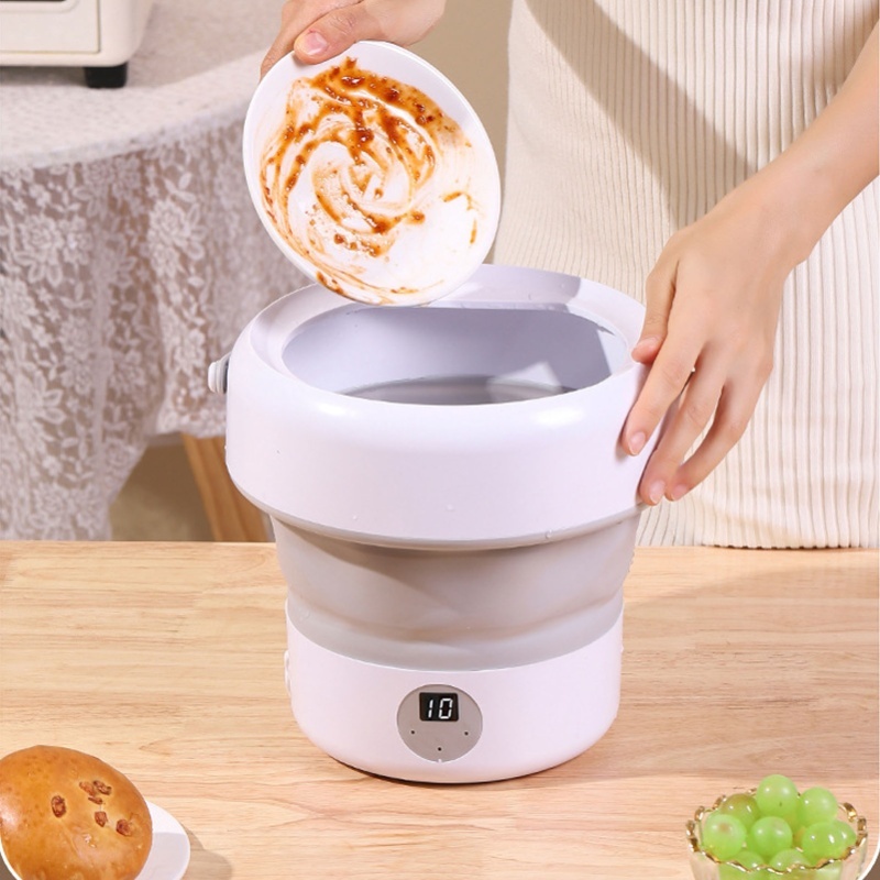 ポータブルターボ食器洗い機 5L 2 モード折りたたみ野菜洗濯機キッチンフルーツクリーナー