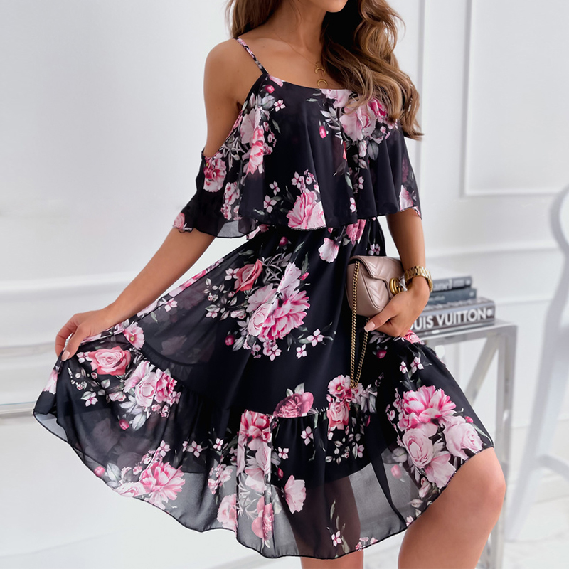 Customizable Print Dress