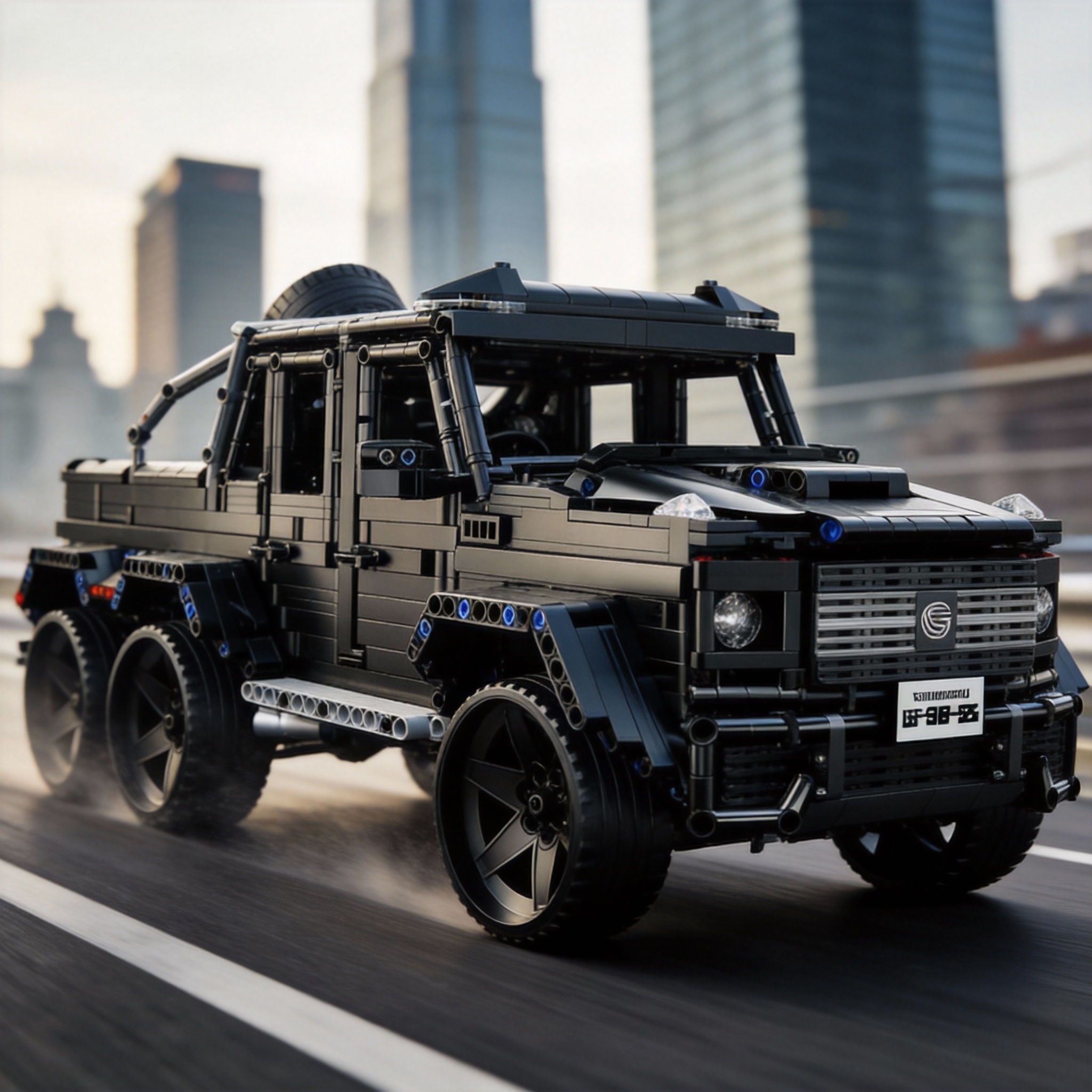 中国ビルディングブロック製品メルセデスベンツ G65 6*6 レーシング組み立ておもちゃビッグ G オフロードスポーツカー 1900 個モデル男性