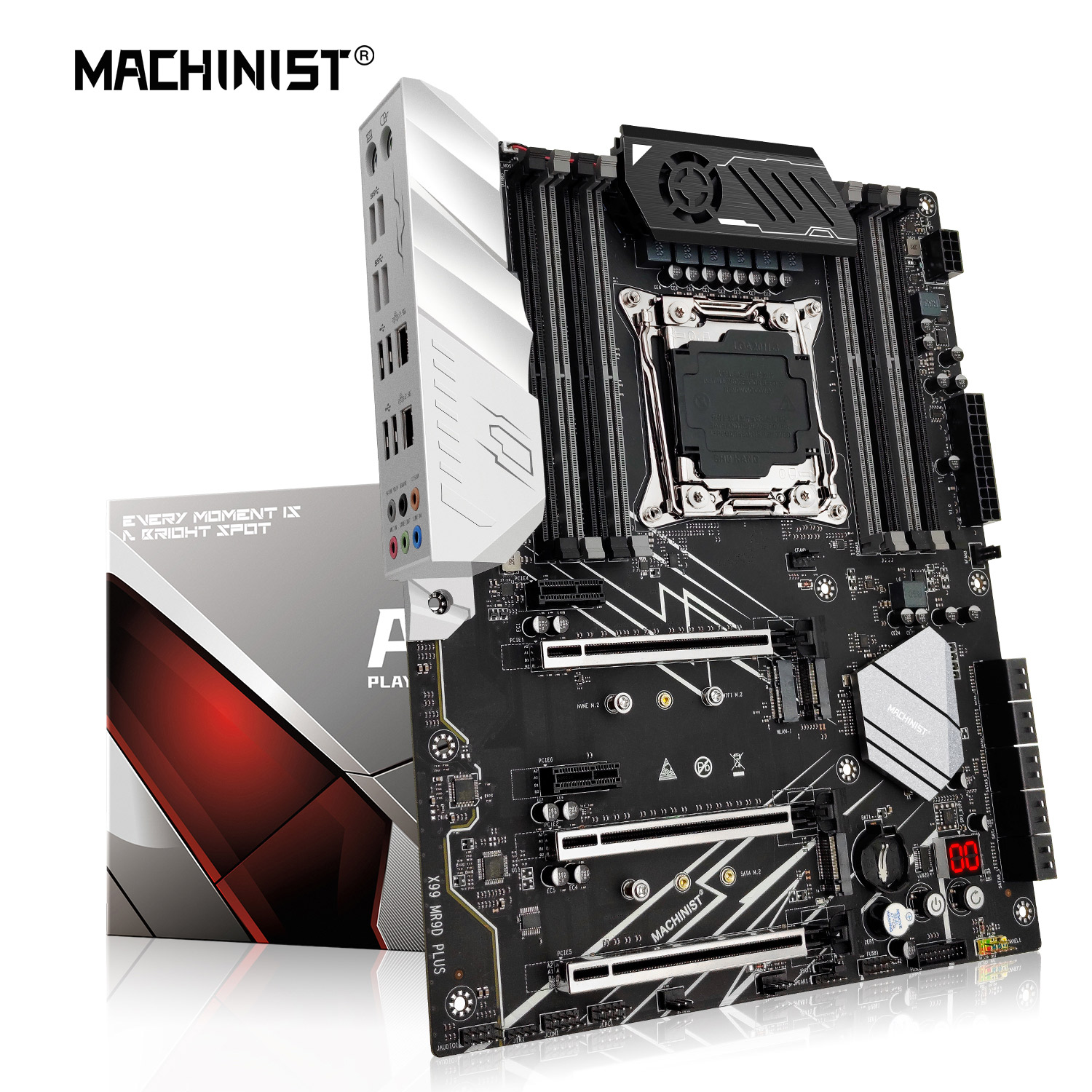 MACHIINSIT X99 MR9D マザーボード LGA 2011-3 サポート Xeon Intel 2667 2699 V3V4 フルレンジ CPU プロセッサ DDR4 メモリ ATX NVME M.2