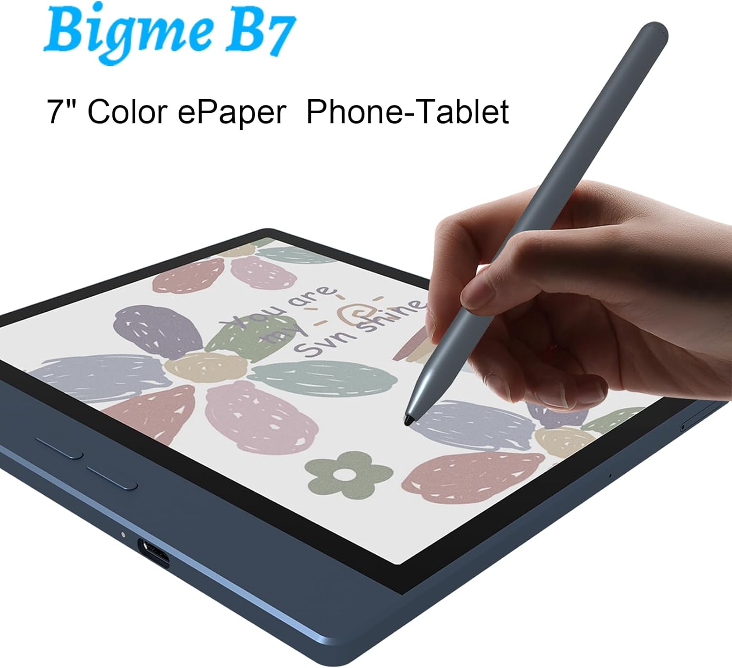 Bigme B7 8 128GB 7 インチ カラー電子ペーパー タブレット 4G 通話電子ブック リーダー付き