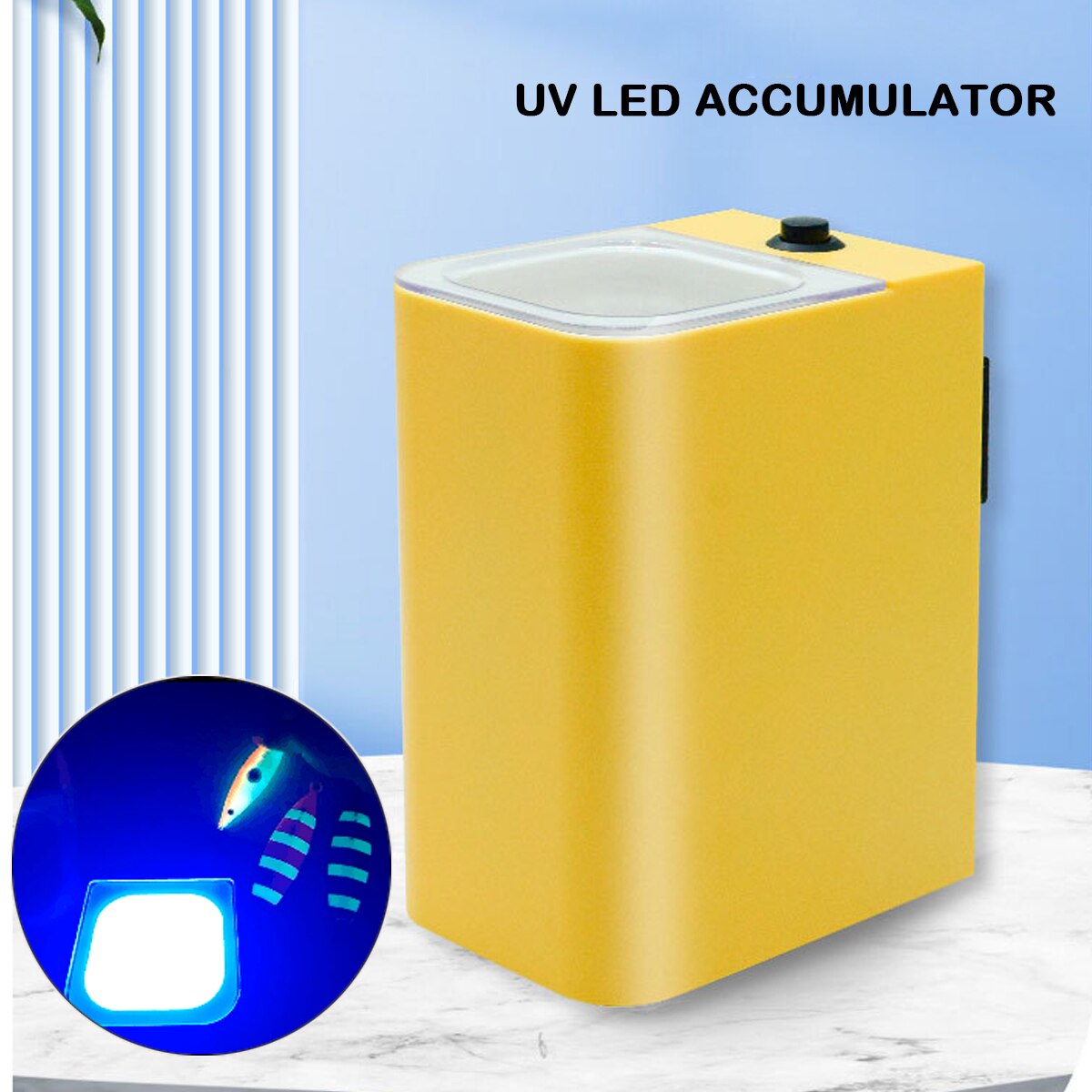 UV ライターアキュムレータジグソフト餌 LED フラッシュダーク操作釣具イカライト充電器海釣り