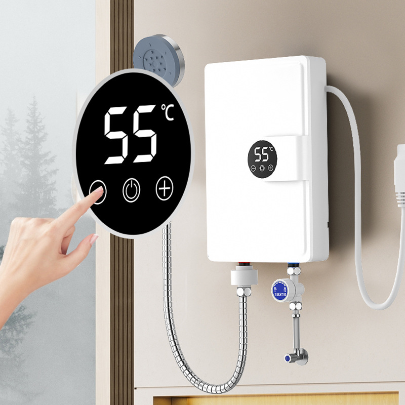 スマートインバーター電気温水器瞬間湯沸かし器急速加熱シャワー瞬間加熱給湯器LEDタッチコントロール