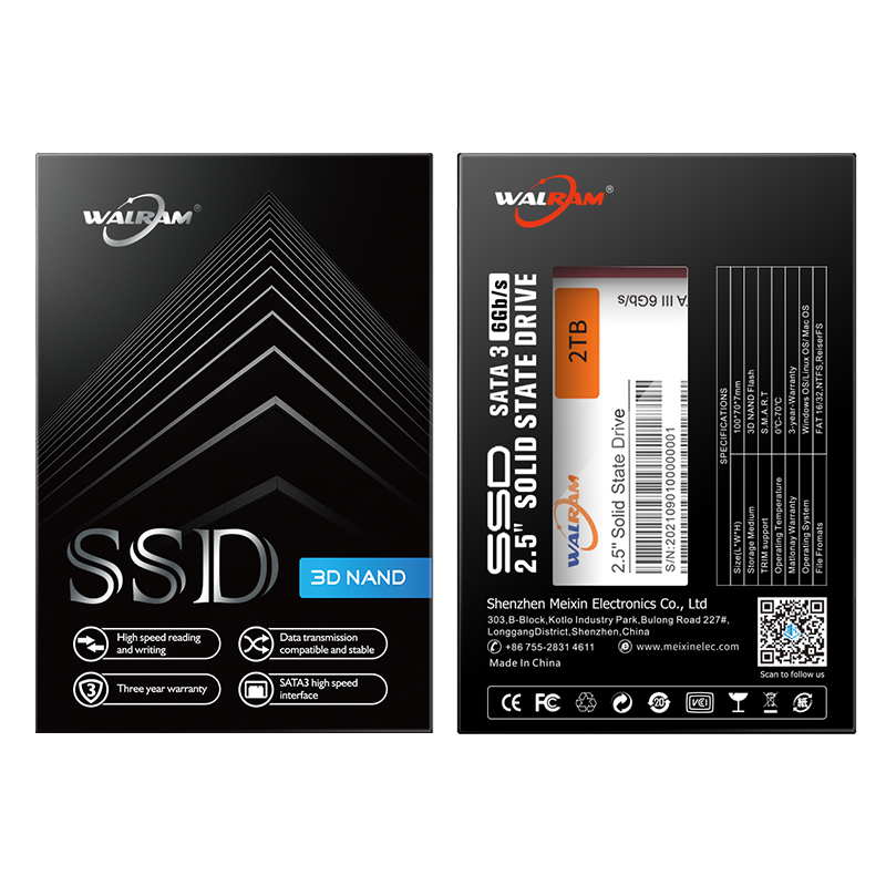 WALRAM SSD 1TB 256GB 500GB 480GB 512GB 2.5 インチディスクドライブ HDD 240GB 内部ソリッドステートドライブ SSD デスクトップ PC ラップトップ用