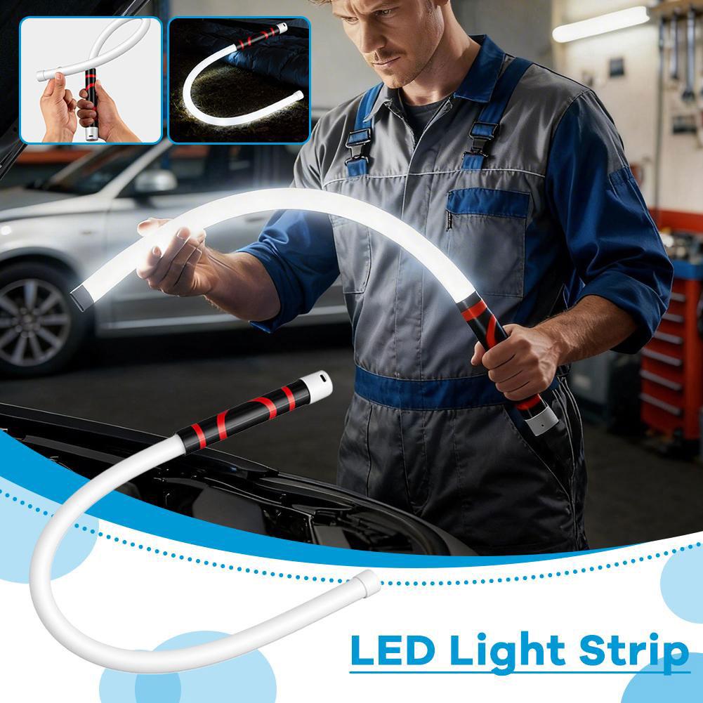 明るい 800LM 柔軟な LED 検査ライト 360 度曲げ充電式ハンドヘルド作業ランプ車の修理やワークショップ用